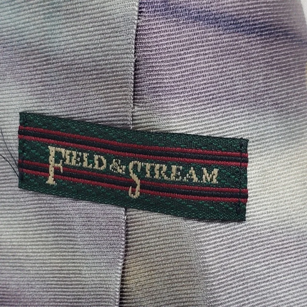 Field & Stream Mens Mallard Duck‎ Silk Tie OS Purple Multicolor